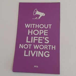 Harvey Milk Without hope life's not worth living FRIDGE MAGNET Inspirational